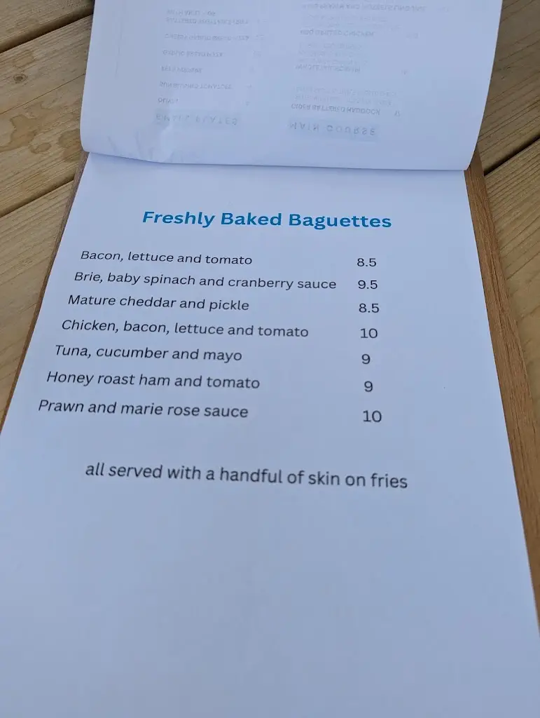 Menu_The Boathouse_Paignton_imagen_2