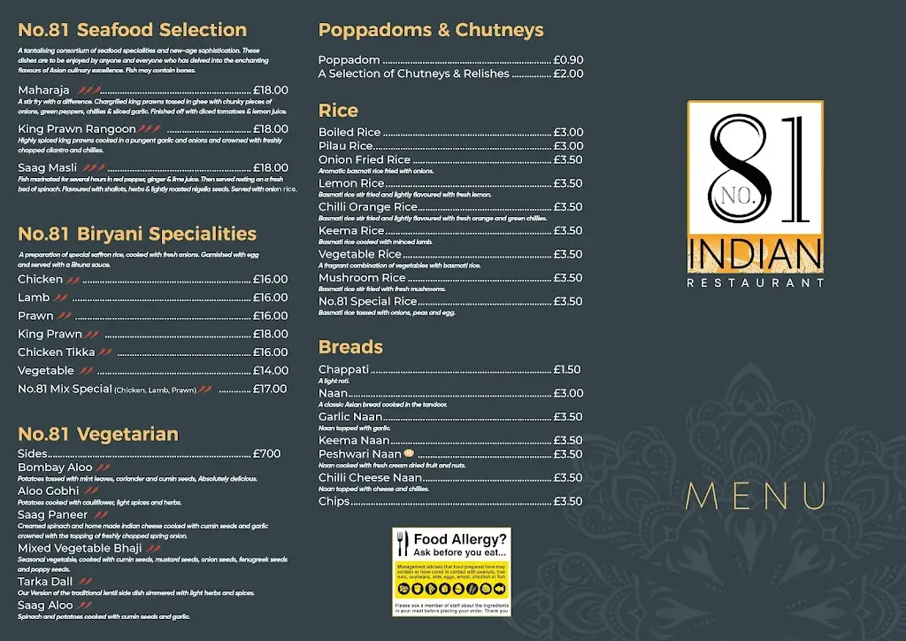 Menu_No.81 Indian restaurant_Padiham_image_2