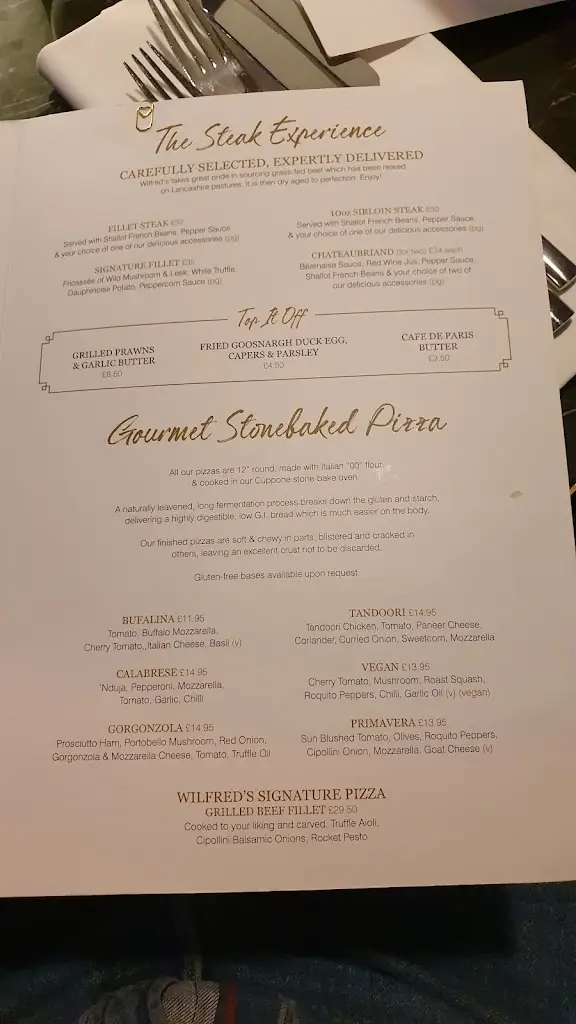 Menu_Wilfred's Restaurant_Padiham_image_3