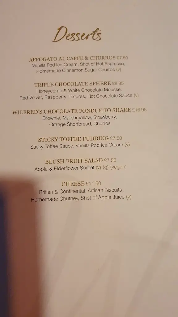 Menu_Wilfred's Restaurant_Padiham_image_4