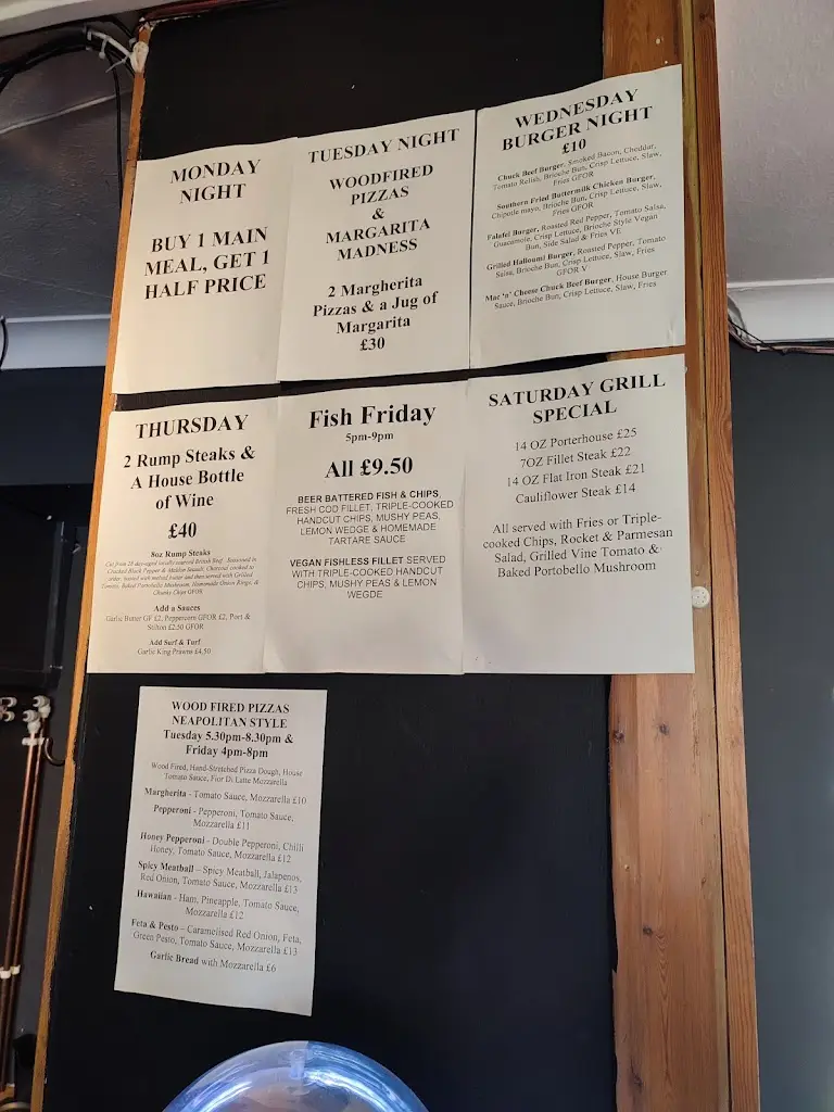 Menu_The George Inn _Oundle_image_2