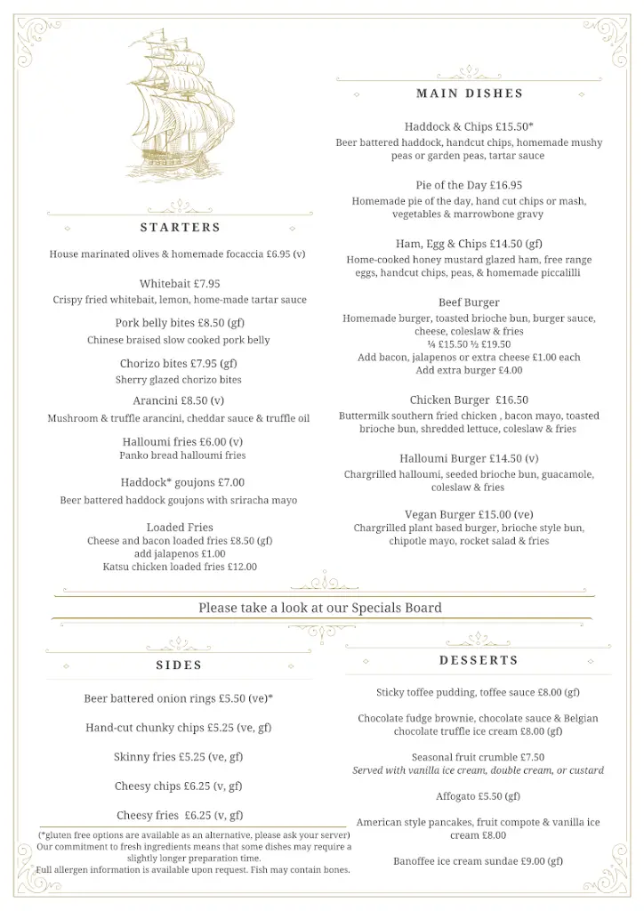 Menu_The Ship Inn_Oundle_image_2