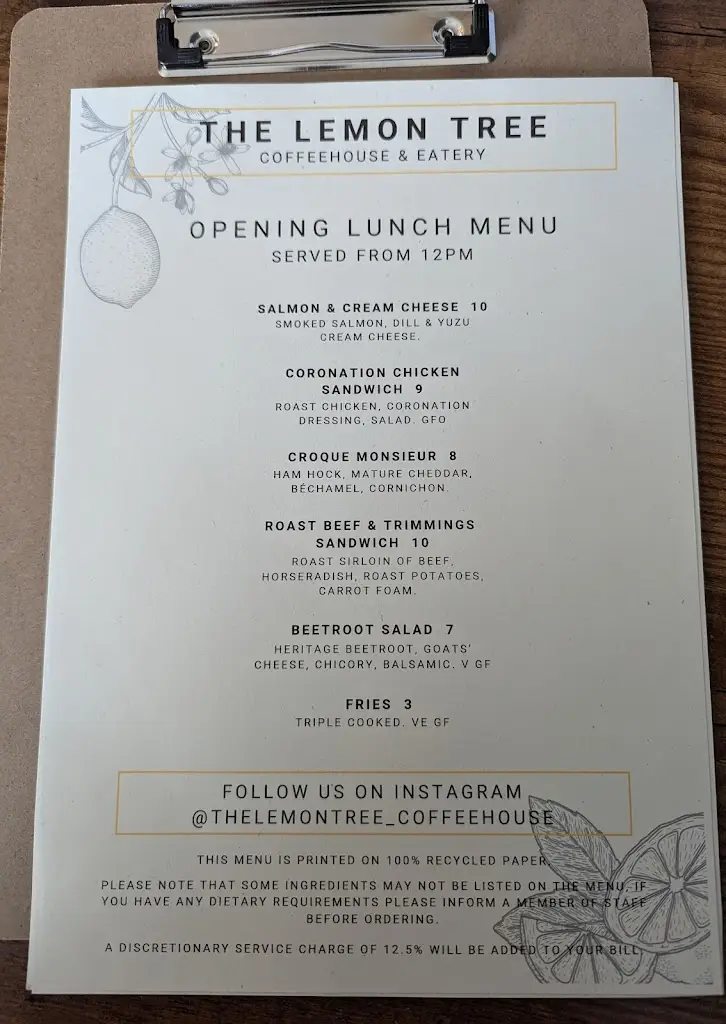 Menu_The Lemon Tree_Oundle_image_2
