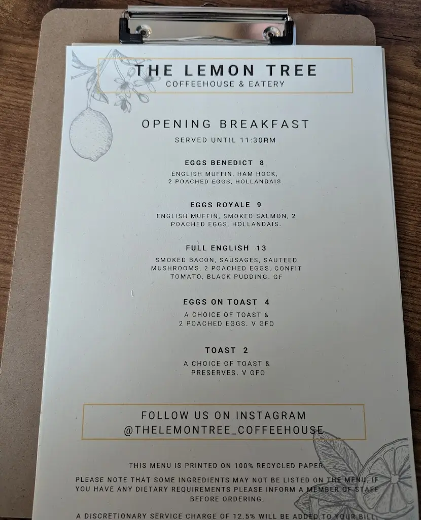 Menu_The Lemon Tree_Oundle_image_4