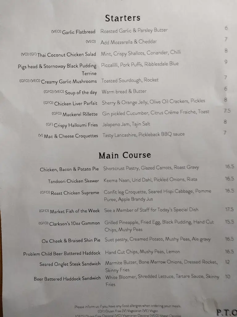 Menu_The Wayfarer_Parbold_image_4