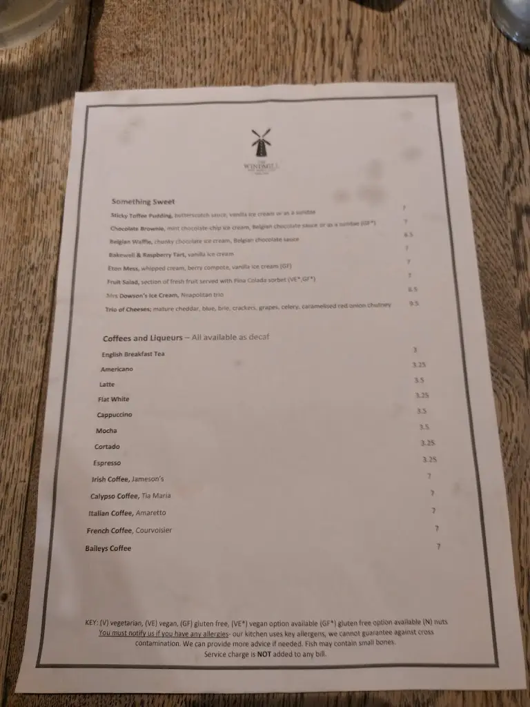Menu_The Windmill Hotel - Public House & Restaurant_Parbold_image_2