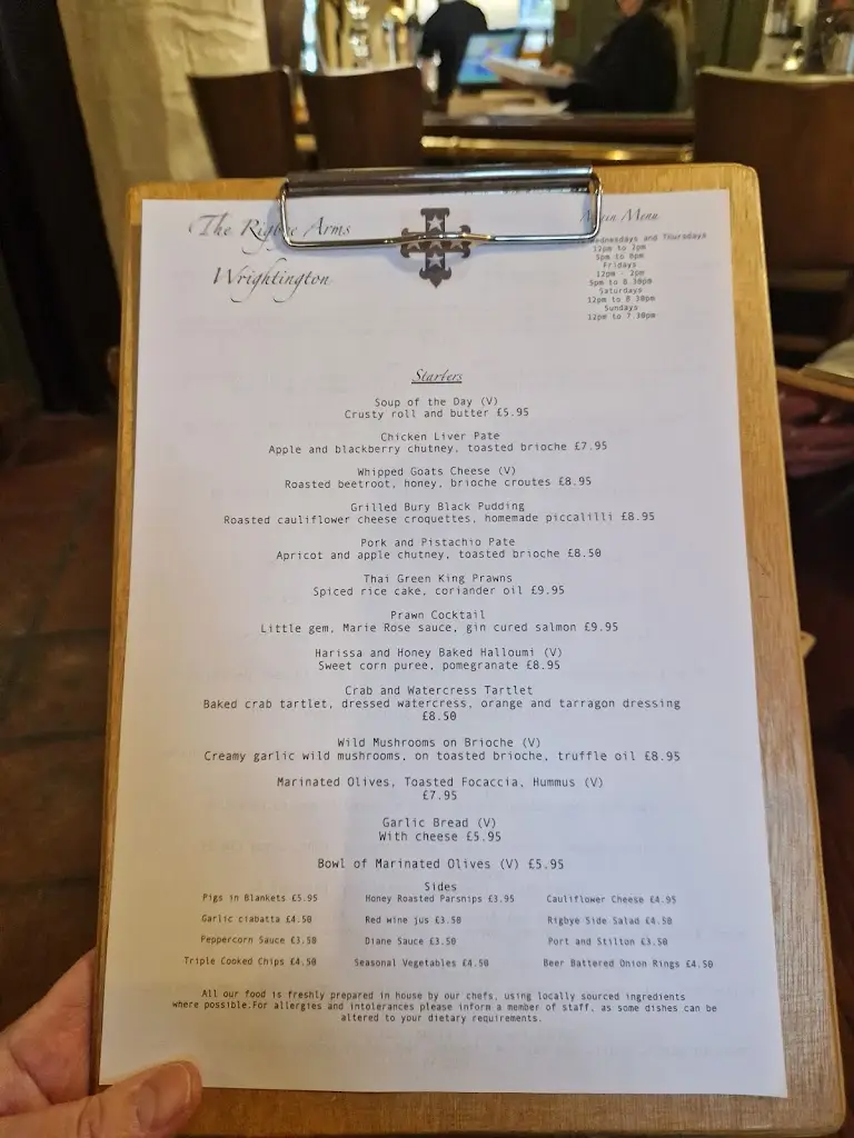 Menu_Rigbye Arms_Parbold_image_1