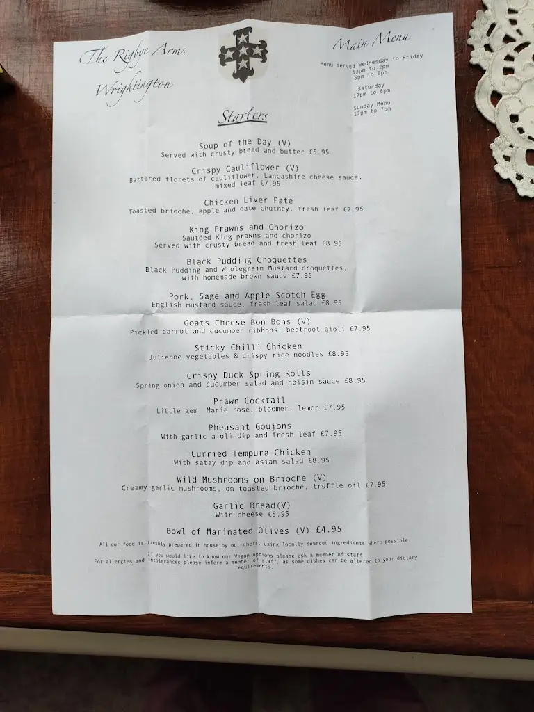 Menu_Rigbye Arms_Parbold_image_4