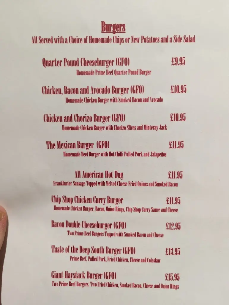 Menu_The Bugle Horn_Bassingham_image_1