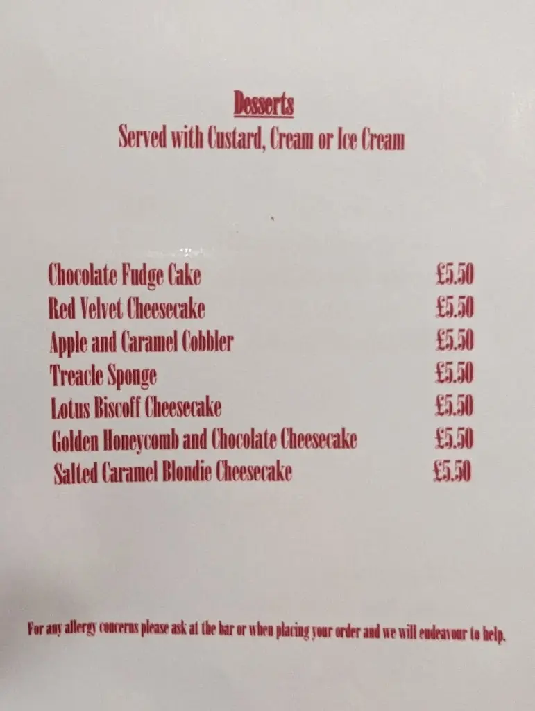 Menu_The Bugle Horn_Bassingham_image_4