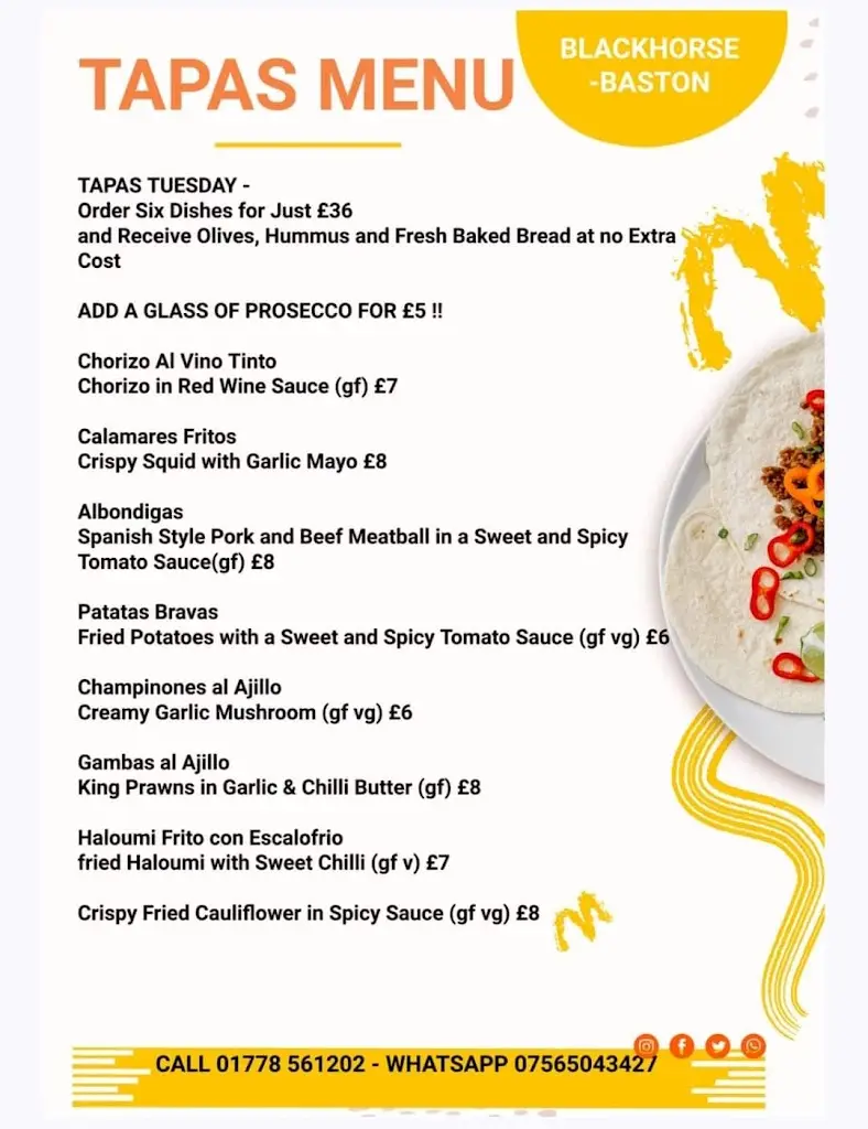 Menu_The Black Horse_Baston_image_2