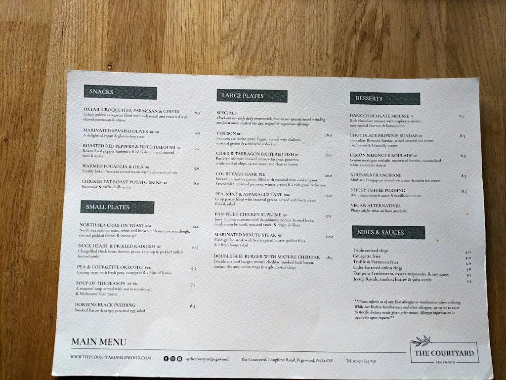Menu_The Courtyard Pegswood_Pegswood_image_2