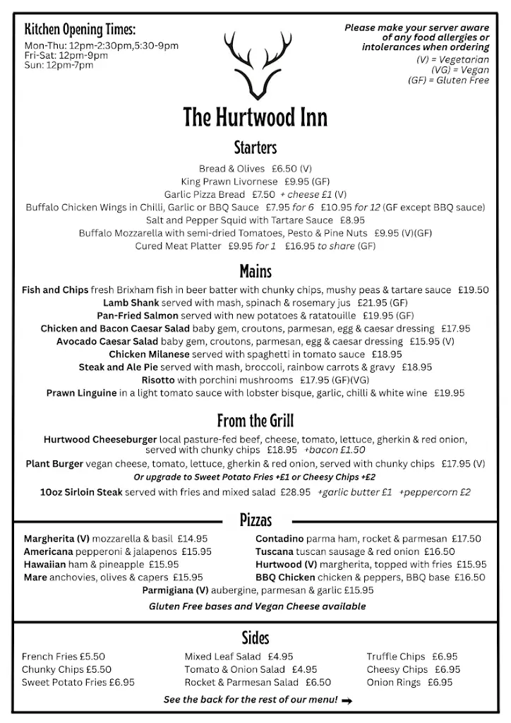 Menu_Hurtwood Inn Pub and Restaurant_Peaslake_image_1