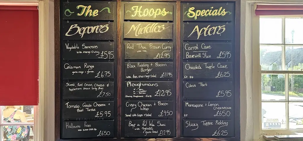 Menu_The Hoops_Bassingbourn_image_3