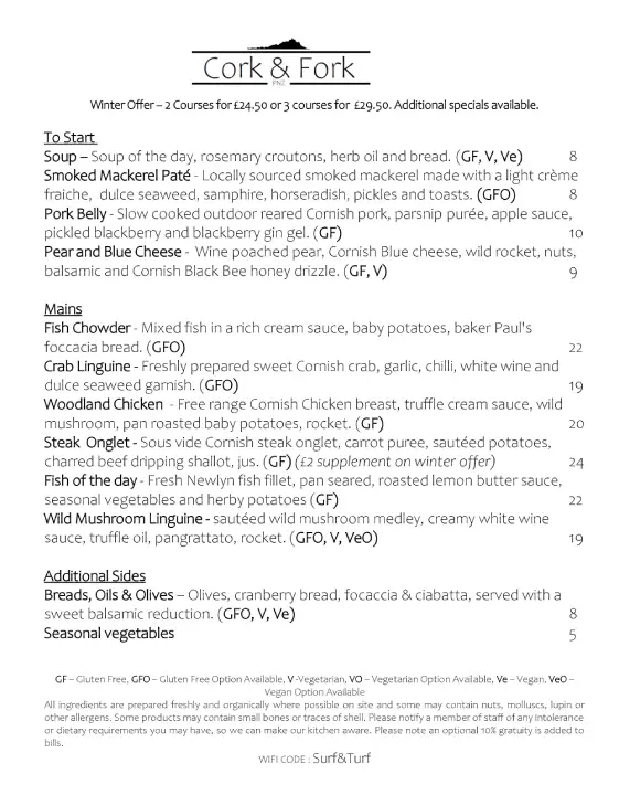 Menu_Cork and Fork_Penzance_image_1