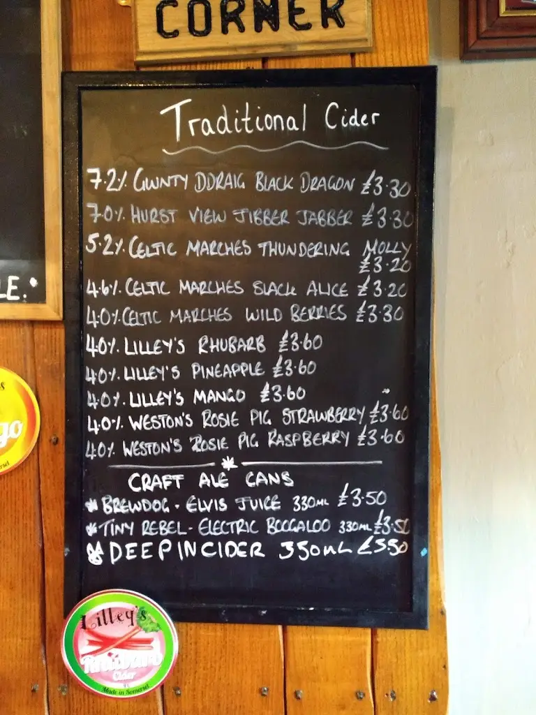 Menu_The Swan at Whiston_Penkridge_image_2