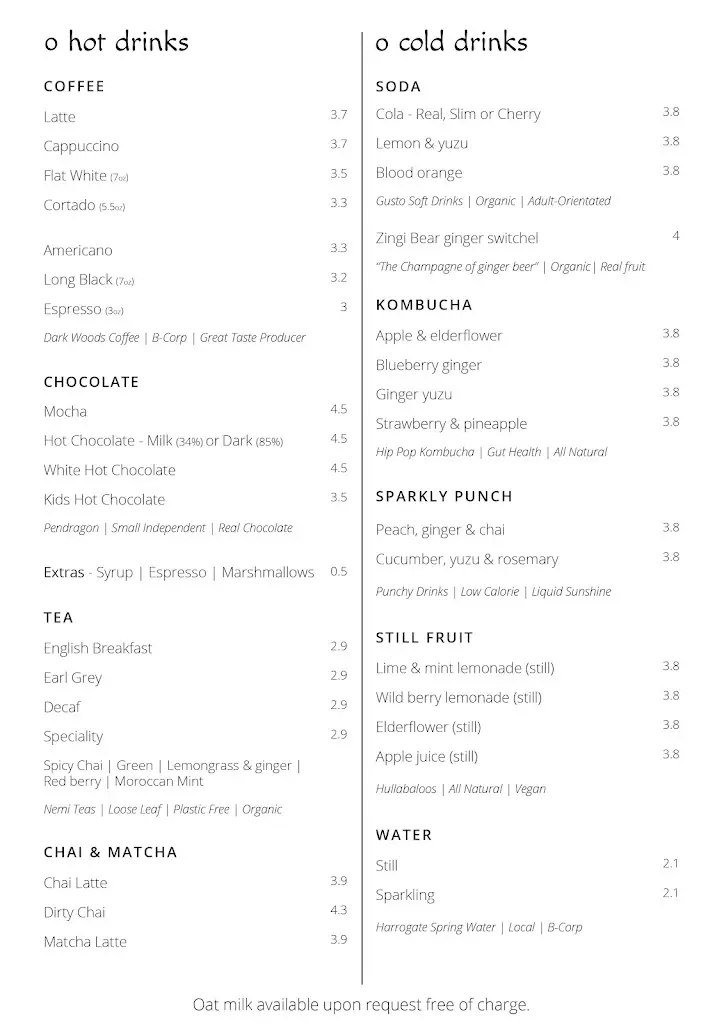 Menu_Wildings Riverside Cafe_Pateley Bridge_image_1