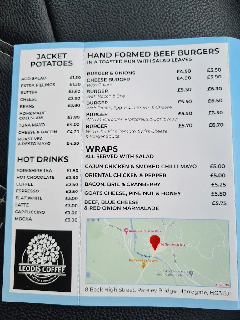 Menu_The Sandwich Box_Pateley Bridge_image_1