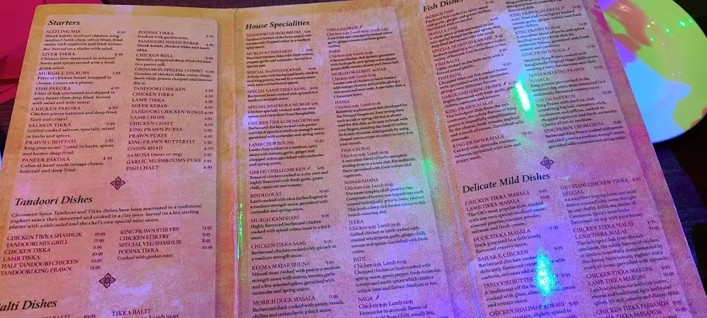 Menu_Cinnamon Spice_Penistone_image_1