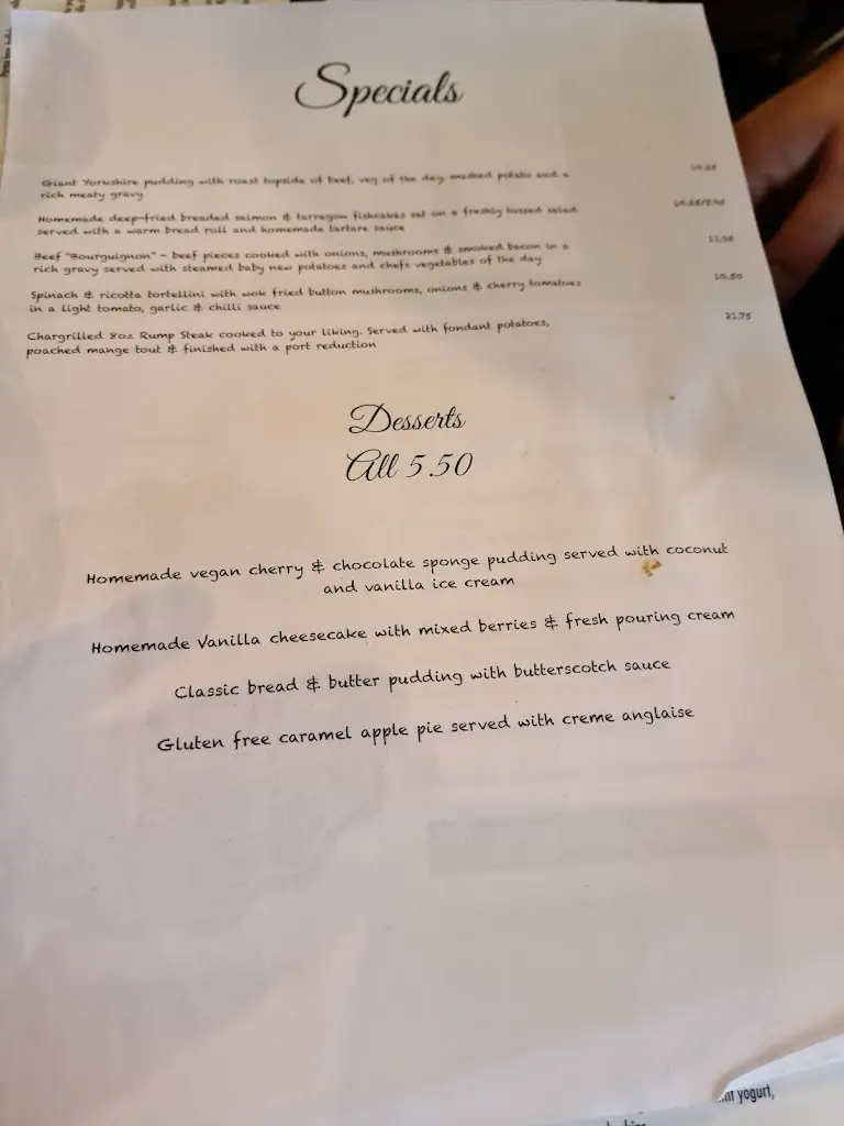 Menu_Cubley Hall_Penistone_image_3