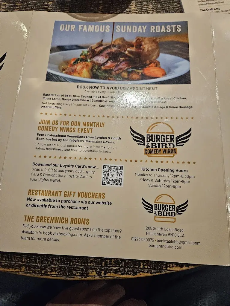 Menü_Burger & Bird_Peacehaven_Bild_4