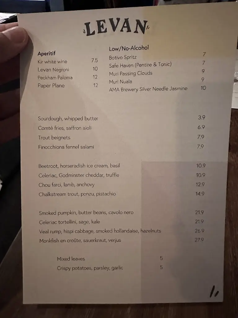 Menu_Levan Restaurant Peckham_Peckham_image_2