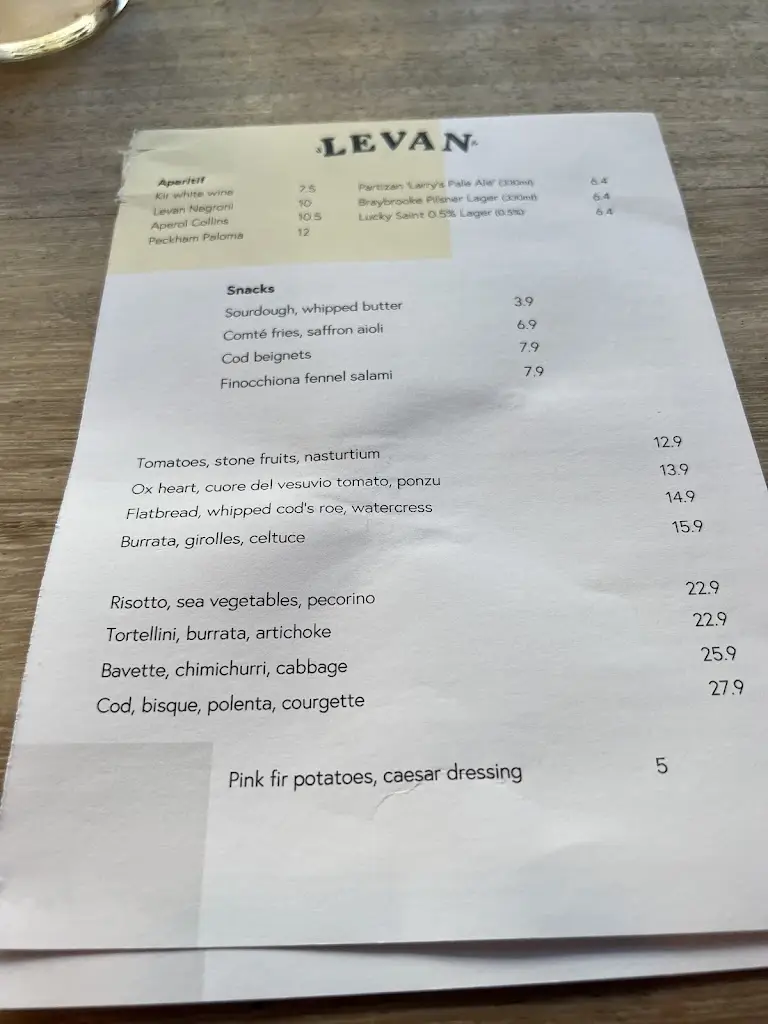 Menu_Levan Restaurant Peckham_Peckham_image_4