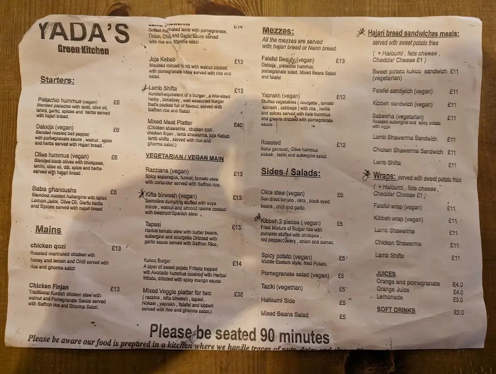 Menu_Yada’s Kitchen_Peckham_image_2