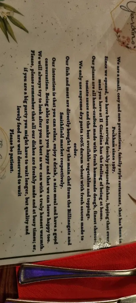 Menu_Il Giardino_Peckham_image_4