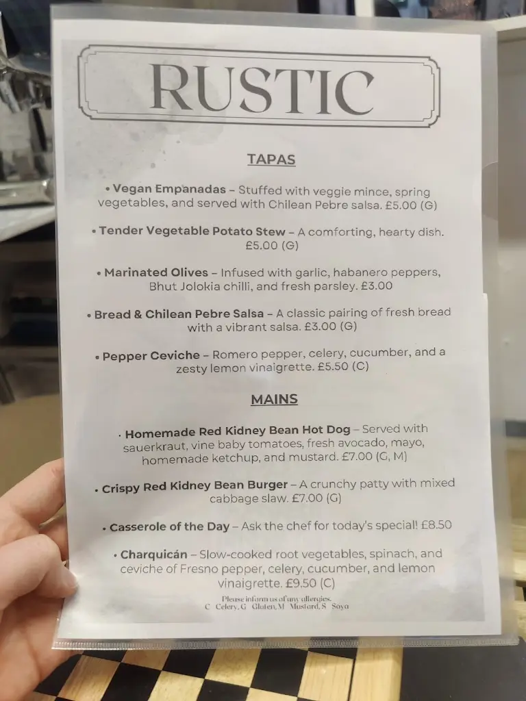 Menu_Rústic Food & Good_Peckham_image_2