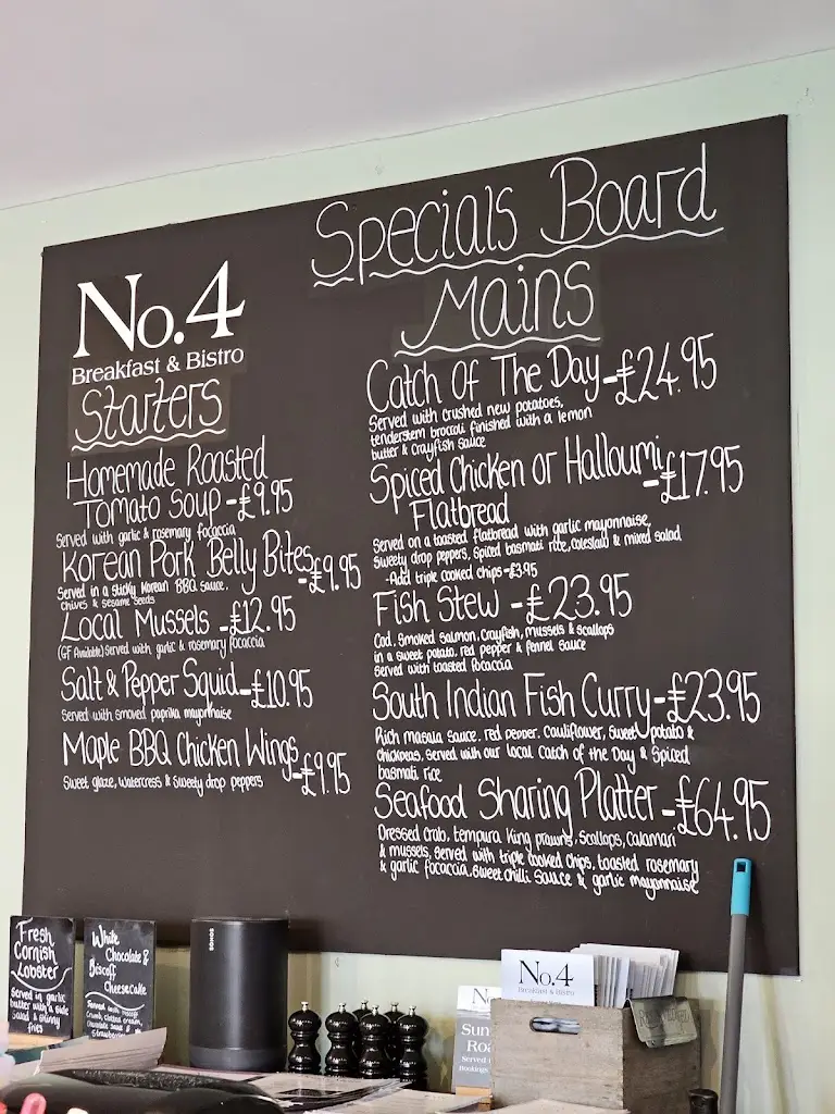 Menu_No.4 Breakfast & Bistro_Perranporth_image_1