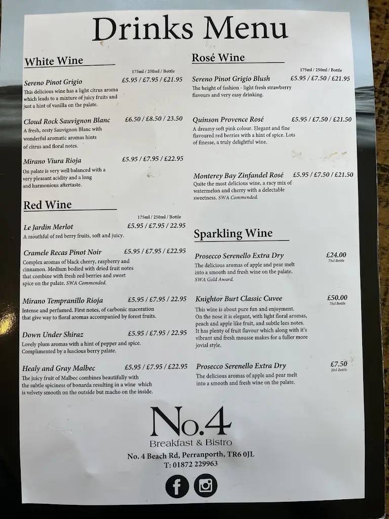 Menu_No.4 Breakfast & Bistro_Perranporth_image_3