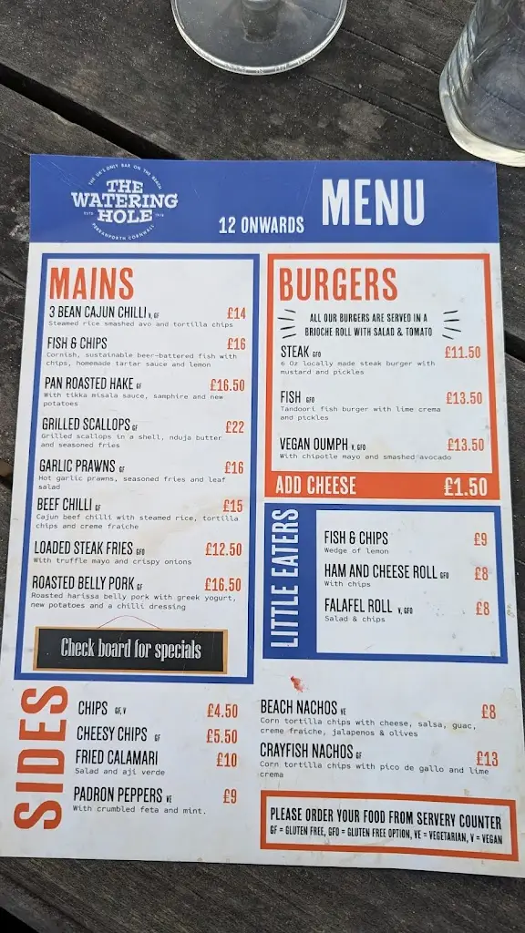 Menu_The Watering Hole_Perranporth_image_3