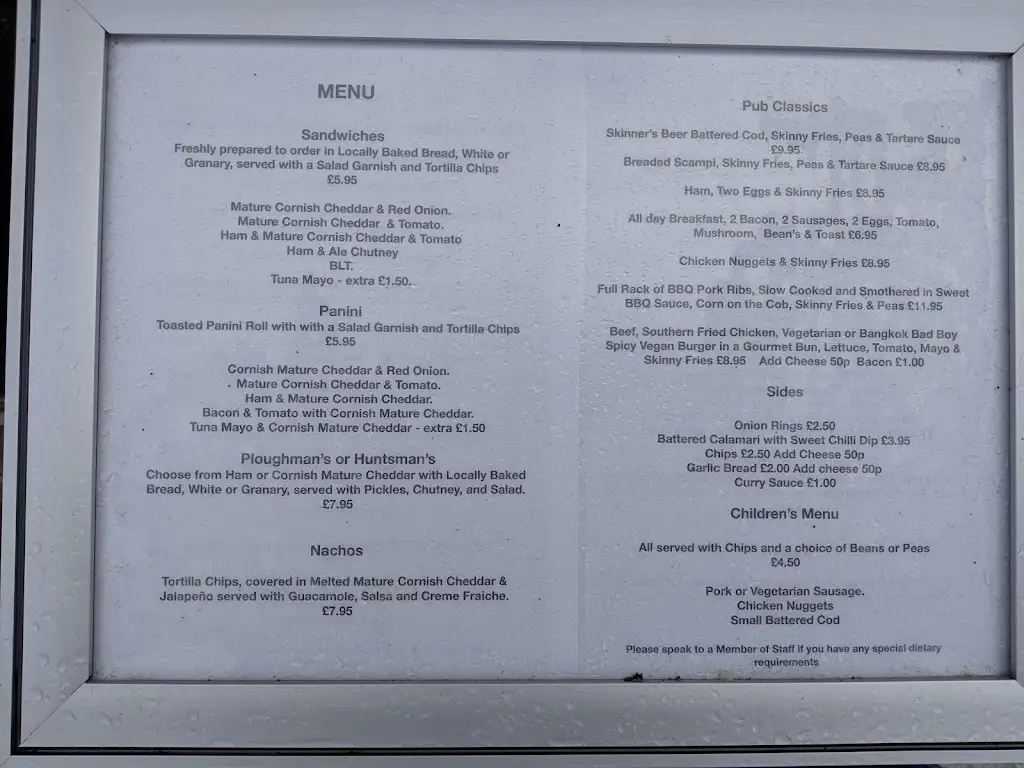 Menu_The Perranporth Inn_Perranporth_immagine_4