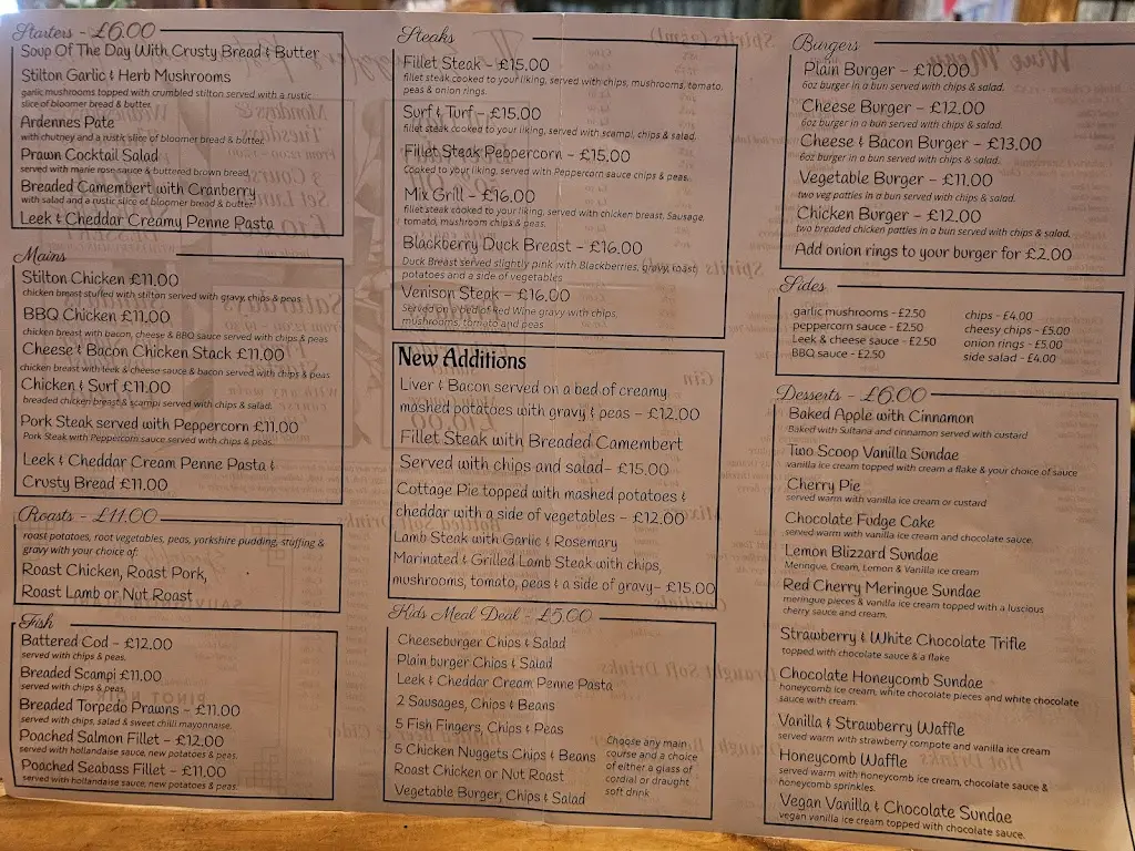 Menu_Smugglers Restaurant_Pevensey_immagine_1