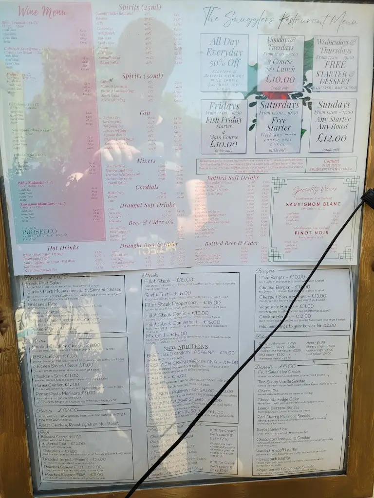 Menu_Smugglers Restaurant_Pevensey_immagine_2