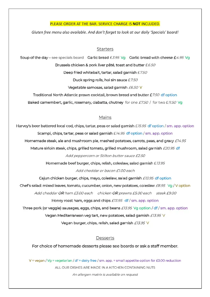 Menu_Castle Inn_Pevensey_image_2