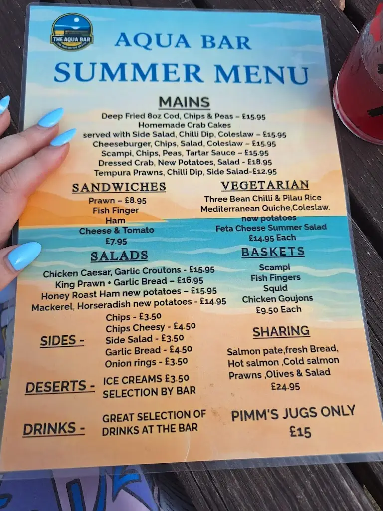 Menu_The Aqua Bar_Pevensey_image_1