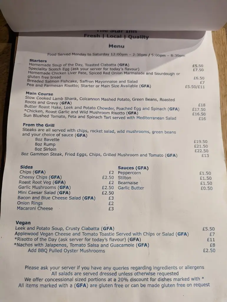 Menu_The Star Inn_Pershore_image_3