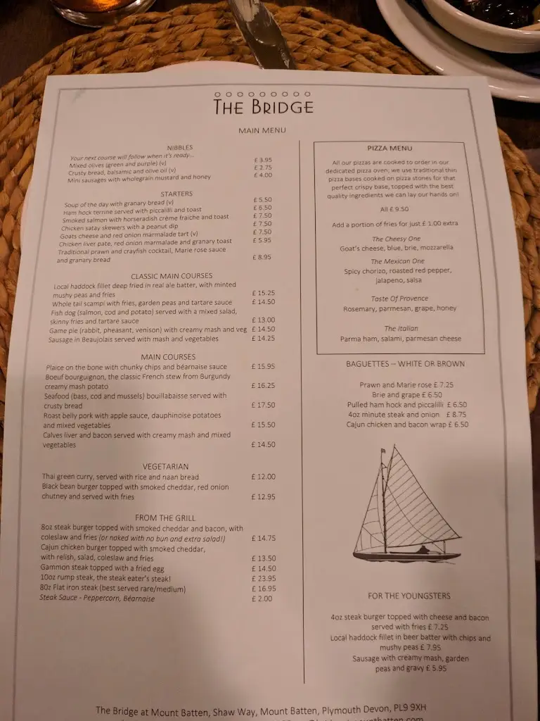 Menu_The Bridge_Plymstock_image_3