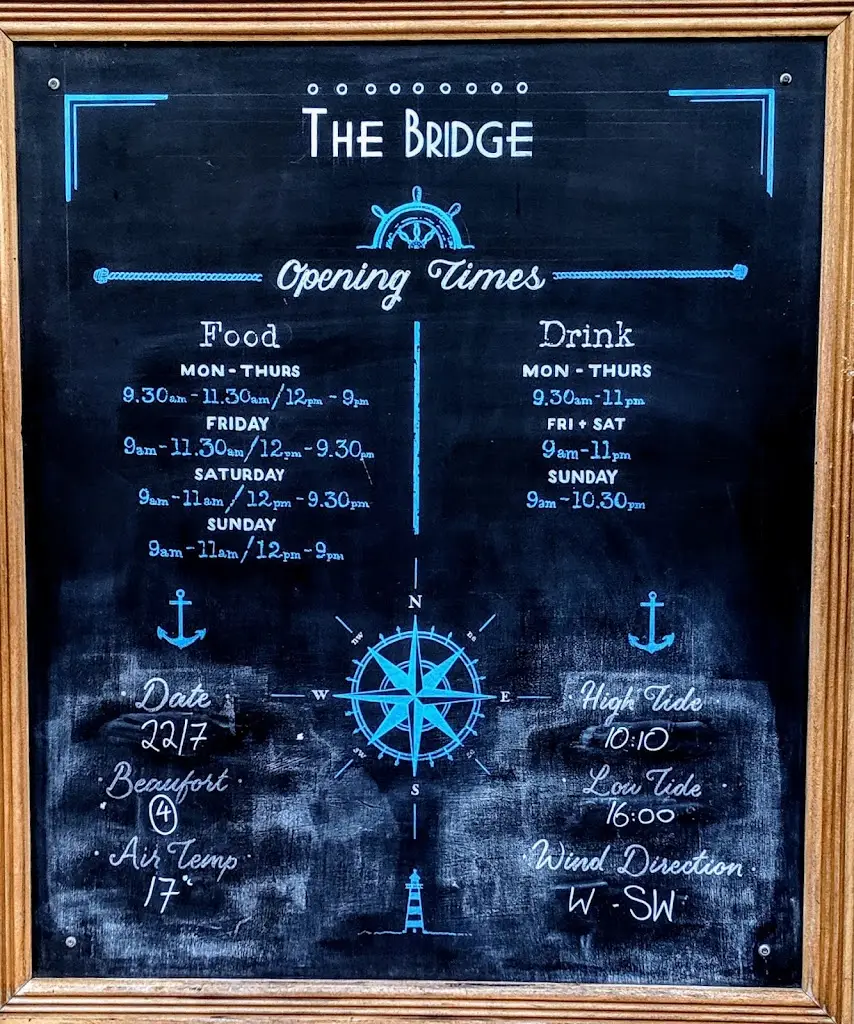 Menu_The Bridge_Plymstock_image_4