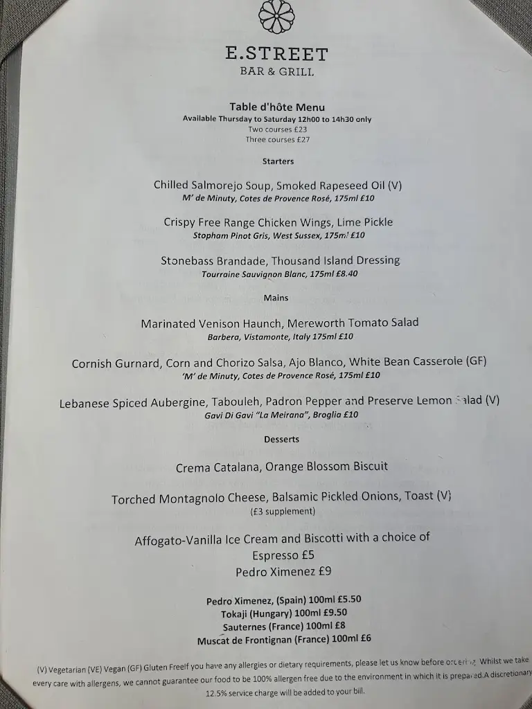 Menu_E.Street Bar & Grill_Petworth_image_4