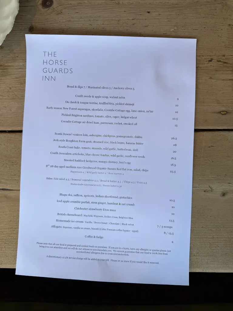 Menu_Horse Guards Inn_Petworth_image_2