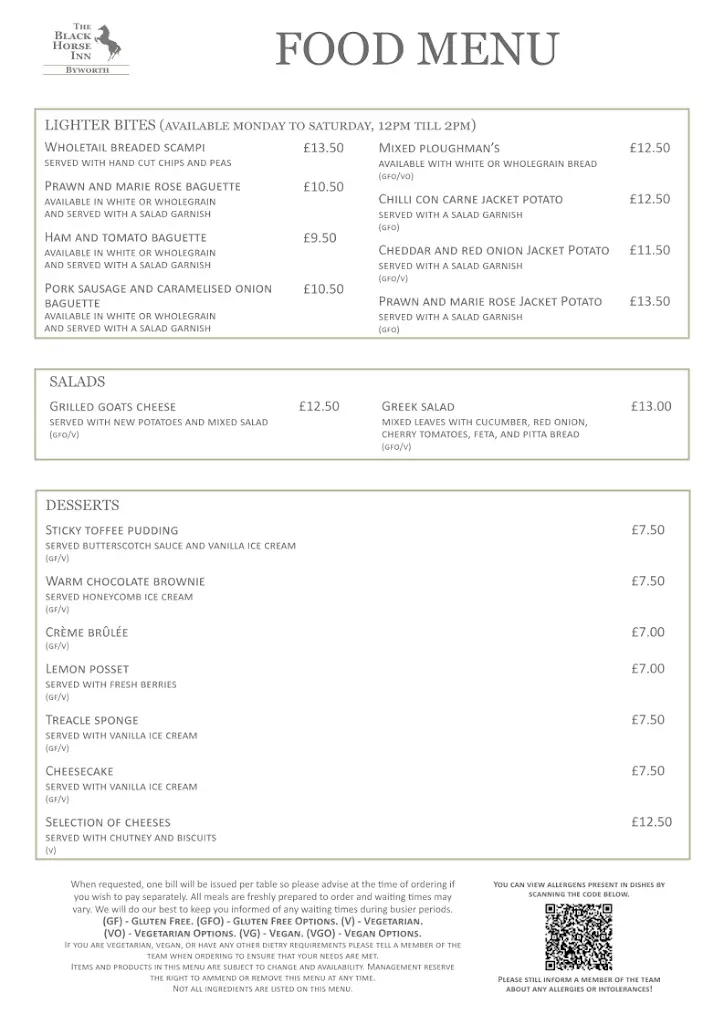 Menu_The Black Horse Inn_Petworth_image_1