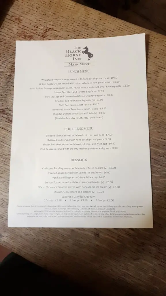 Menu_The Black Horse Inn_Petworth_image_4