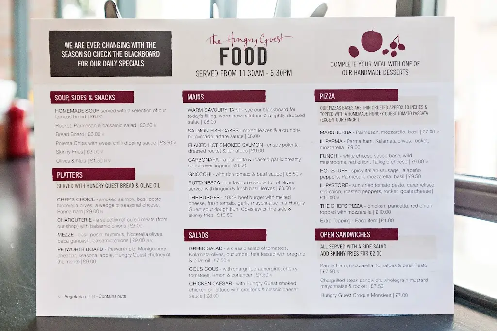 Menu_The Hungry Guest Cafe_Petworth_image_1
