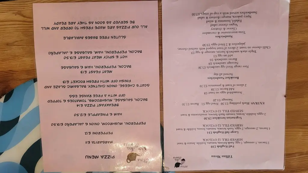 Menü_Tiffins of Petworth_Petworth_Bild_2