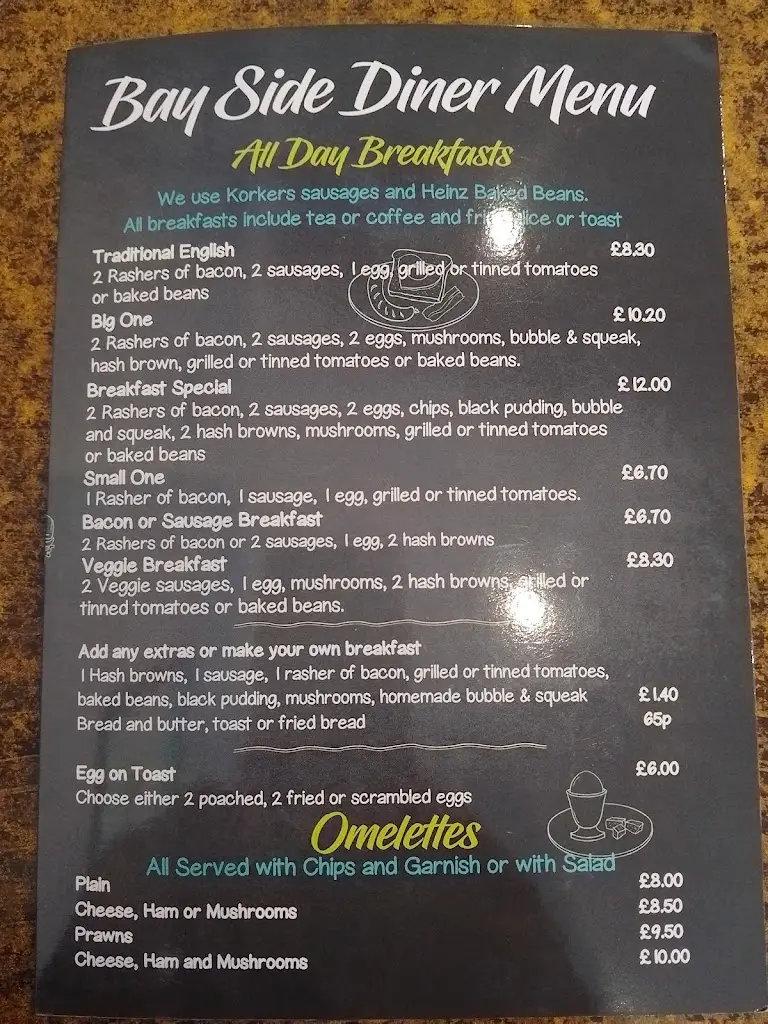 Menu_Bay Side Diner_Pevensey Bay_image_1