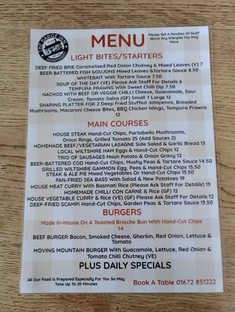 Menu_The Barge Inn_Pewsey_image_1