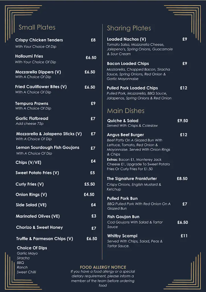 Menu_Hickey's & Friends_Barnoldswick_image_1